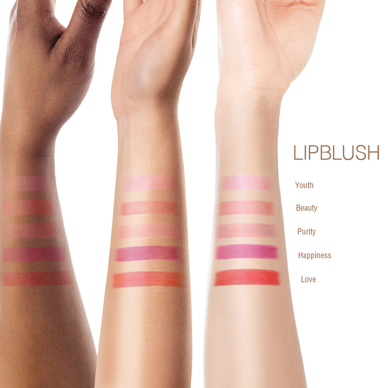 LipBlush Swatches Youth, Beauty, Purity, Happiness and Love