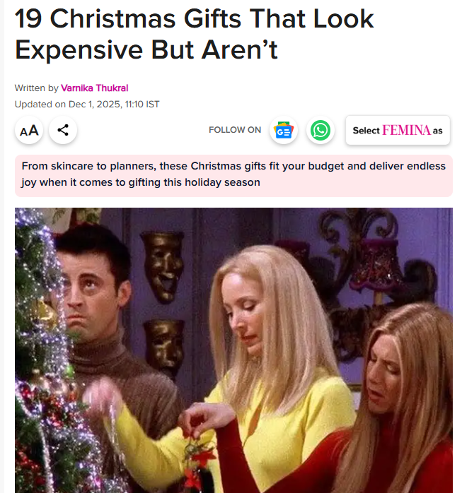 Femina: 19 Christmas Gifts That Look Expensive But Aren’t