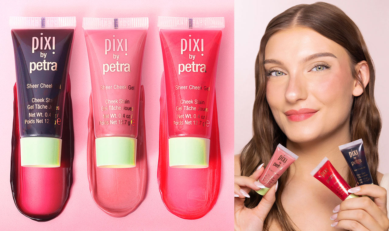 Sheer Cheek Gel shown in 3 shades
