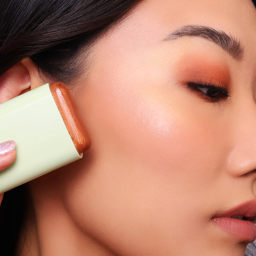 On-the-Glow swipe on cheek